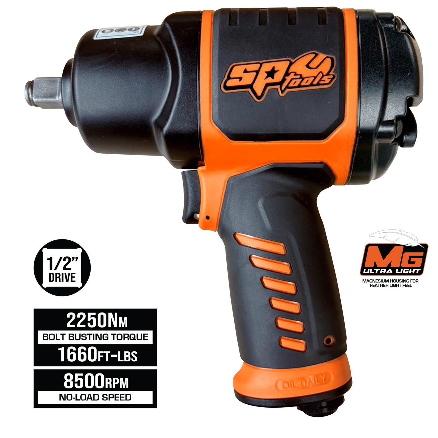 1/2” MAGNESIUM AIR IMPACT WRENCH