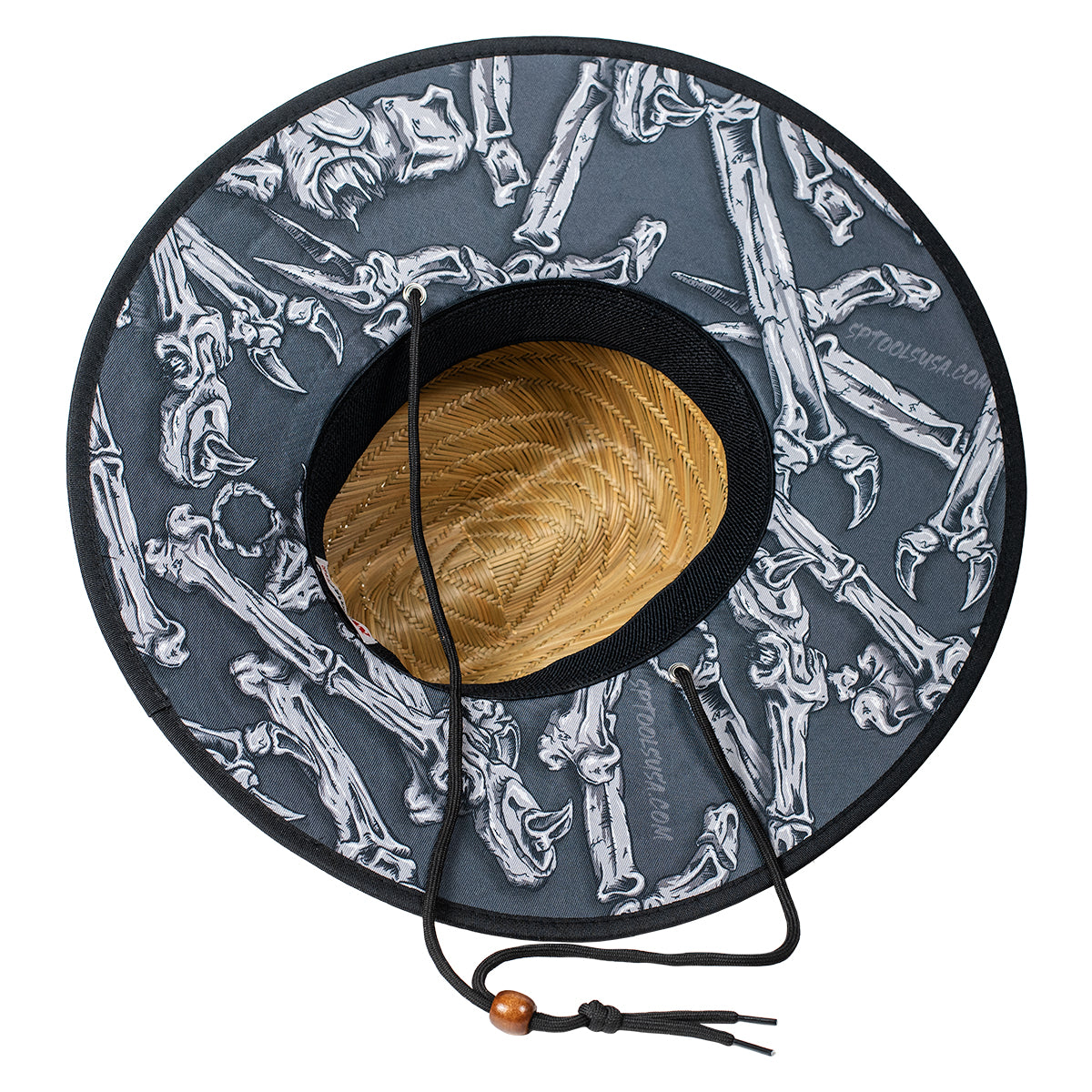Bad To The Bone Straw Hat - Gray