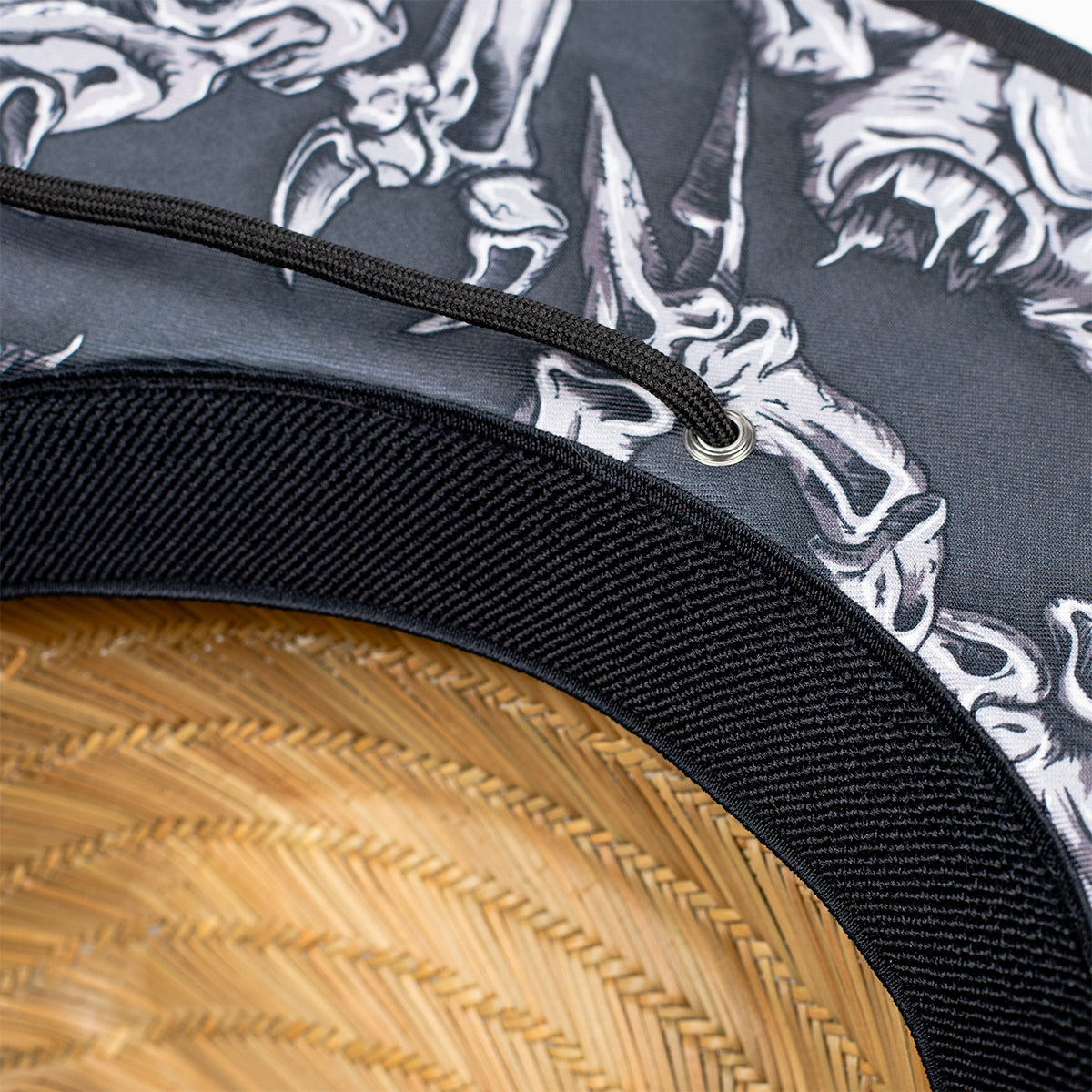 Bad To The Bone Straw Hat - Gray