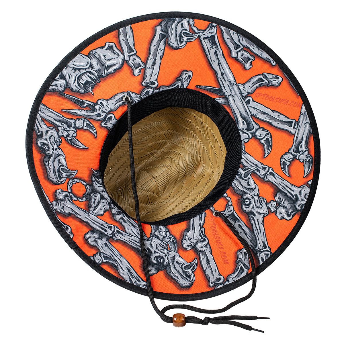 Bad To The Bone Straw Hat - Orange