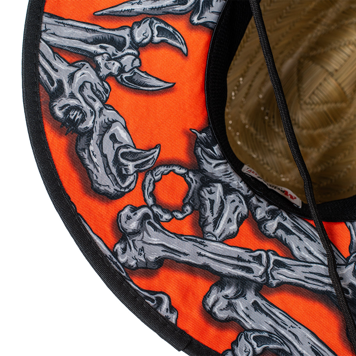 Bad To The Bone Straw Hat - Orange