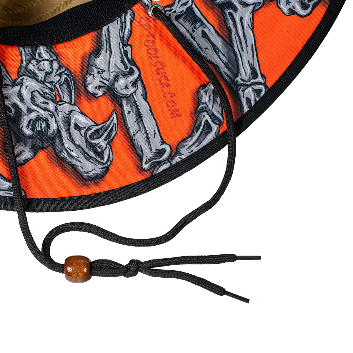 Bad To The Bone Straw Hat - Orange