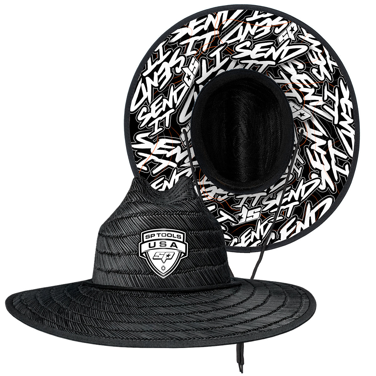 SP Send It Straw Hat - Black